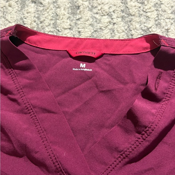 Carhartt maroon pink force scrubs shirt medical size M - Picture 5 of 6